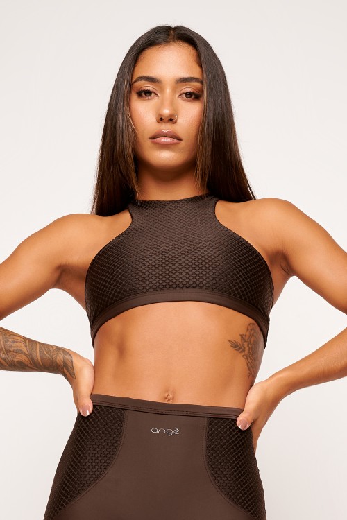 Top Marrom FormFit
