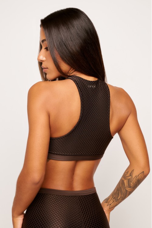 Top Marrom FormFit